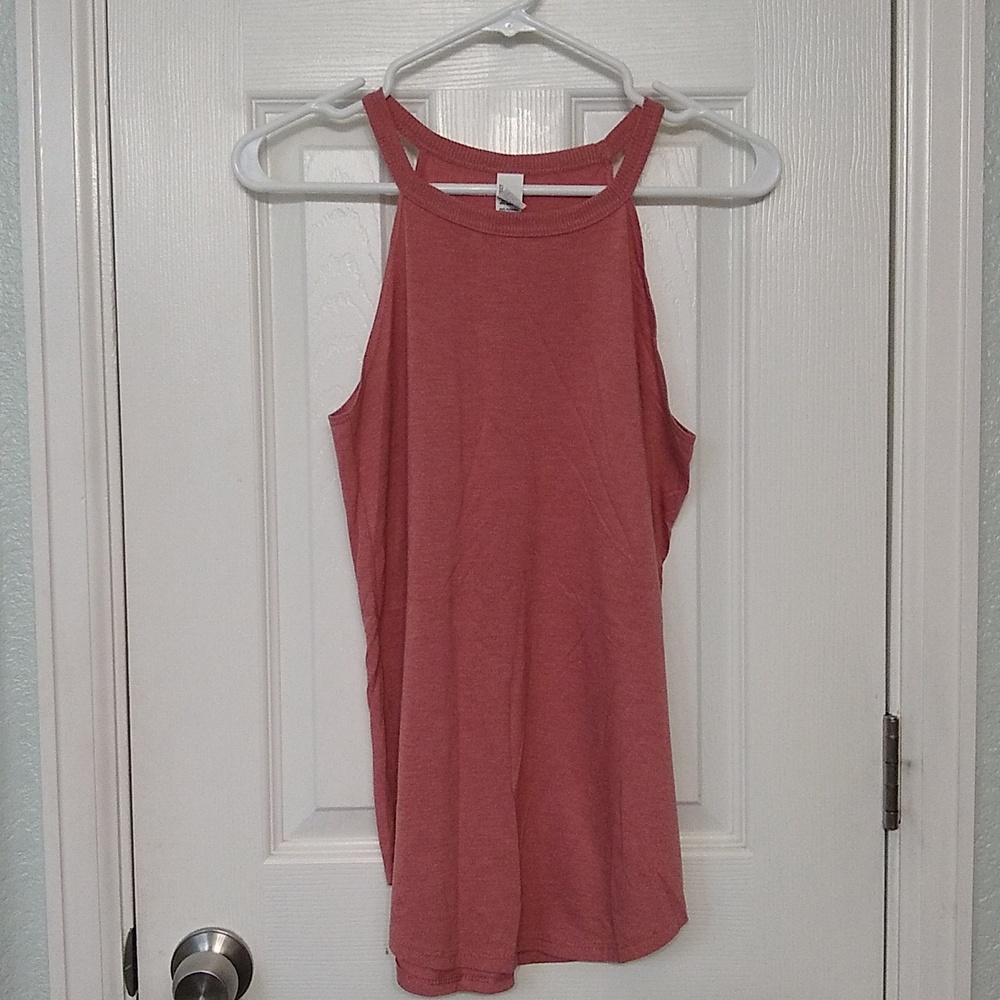 Heathered Pink Rocker Tank